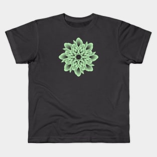 Beautiful and Artistic Light Green Flower Kids T-Shirt